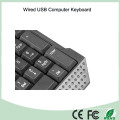 El teclado impermeable del USB del precio bajo asombroso (KB-1688-B)